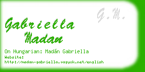 gabriella madan business card